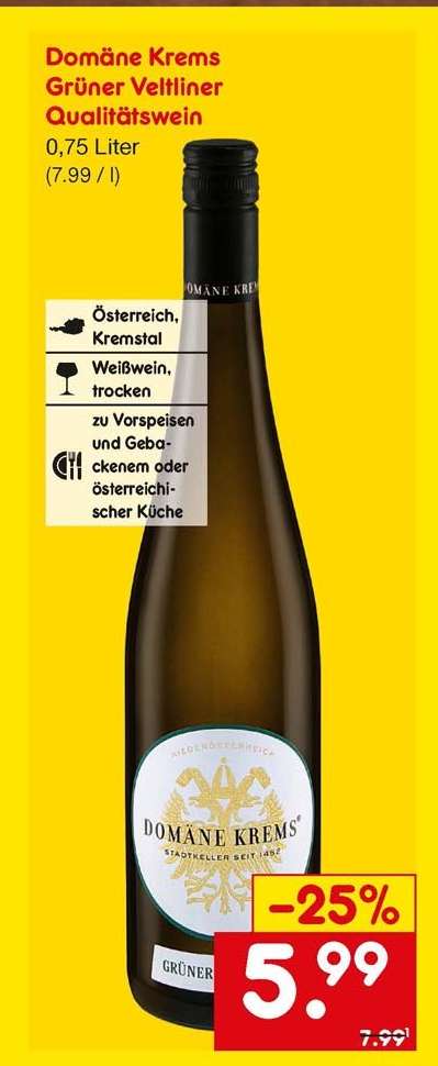 Domäne Krems Grüner Veltliner Qualitätswein