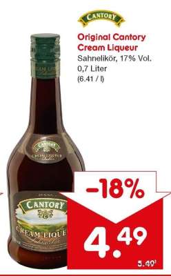 Original Cantory Cream Liqueur