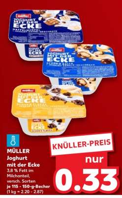 MÜLLER Joghurt mit der Ecke