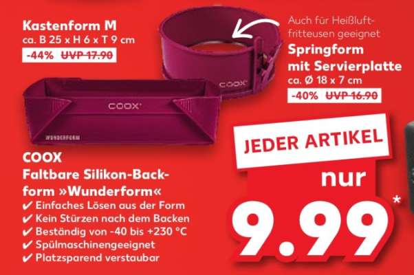 COOX Faltbare Silikon-Backform »Wunderform«