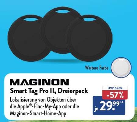 MAGINON Smart Tag Pro II, Dreierpack
