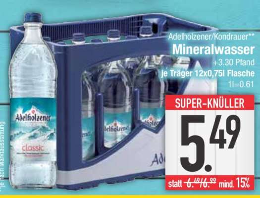 Adelholzener/Kondrauer Mineralwasser