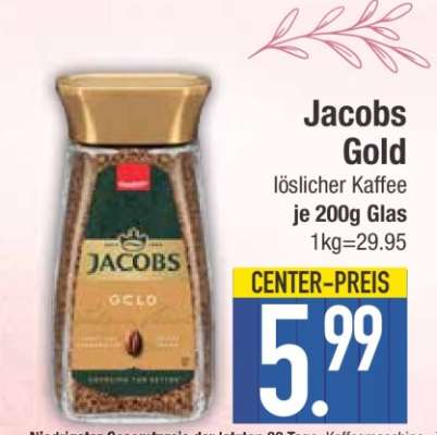 JACOBS Gold, löslicher Kaffee