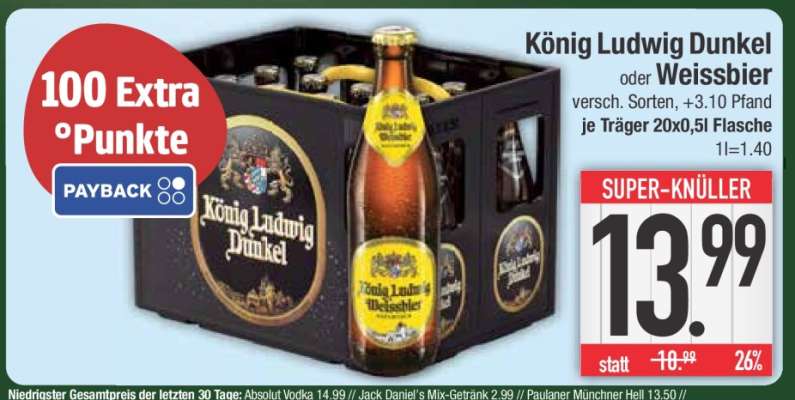 König Ludwig Dunkel oder Weissbier