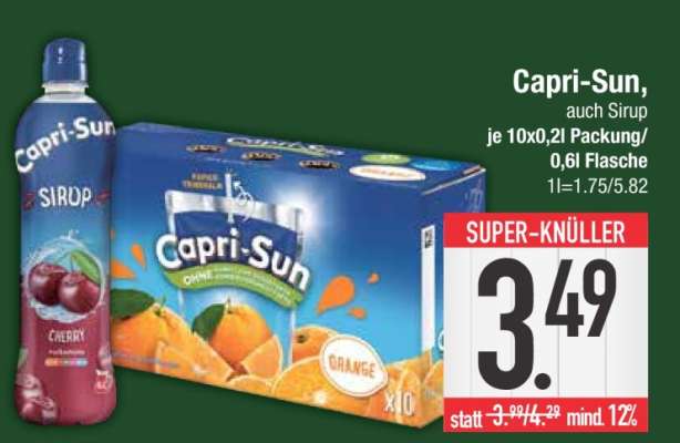 Capri-Sun, auch Sirup
