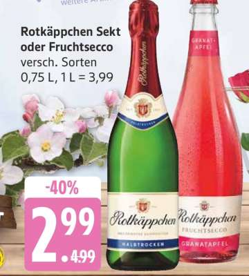 Rotkäppchen Sekt oder Fruchtsecco