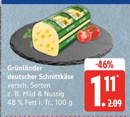 Grünländer Deutscher Schnittkäse