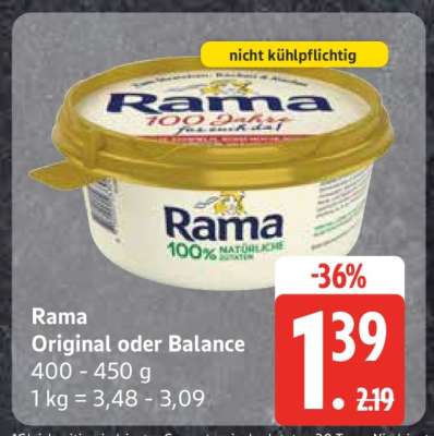 Rama Original oder Balance