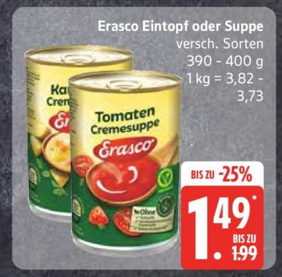 Erasco Eintopf oder Suppe