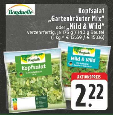 Kopfsalat „Gartenkräuter Mix“ oder „Mild & Wild“