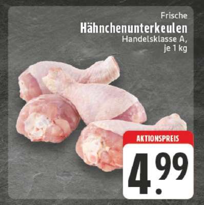 Frische Hähnchenunterkeulen