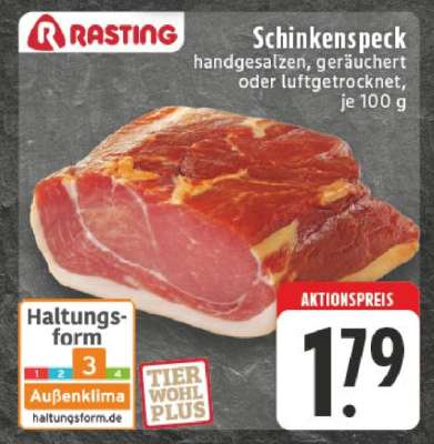 Rasting Schinkenspeck