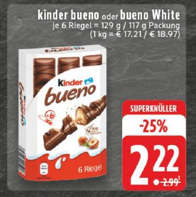Kinder Bueno oder Bueno White