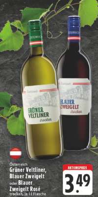 Grüner Veltliner, Blauer Zweigelt, Blauer Zweigelt Rosé
