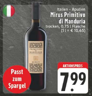 Mirus Primitivo di Manduria