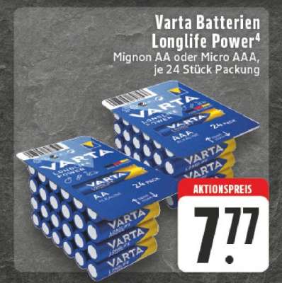 Varta Batterien „Longlife Power“