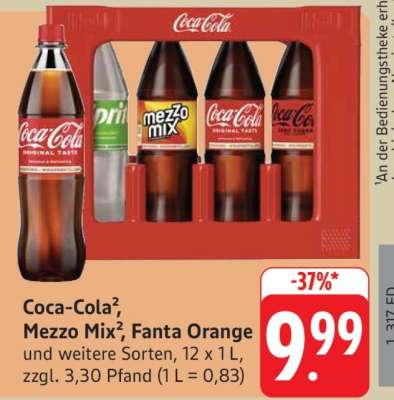Coca-Cola, Mezzo Mix, Fanta Orange