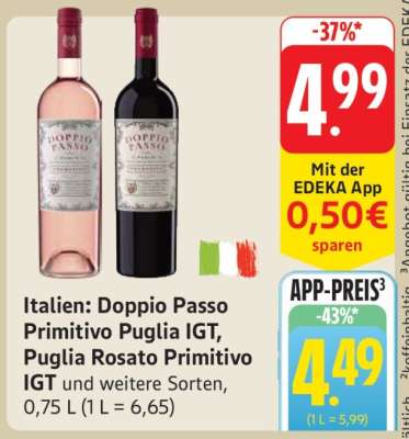 Doppio Passo Primitivo Puglia IGT, Puglia Rosato Primitivo IGT