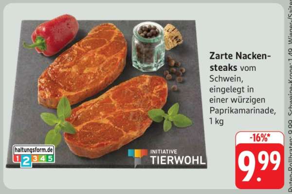 Zarte Nackensteaks