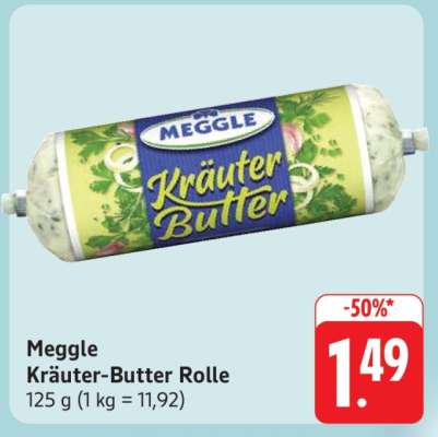 Meggle Kräuter-Butter Rolle