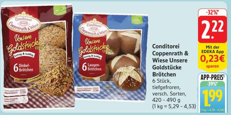 Conditorei Coppenrath & Wiese Unsere Goldstücke Brötchen