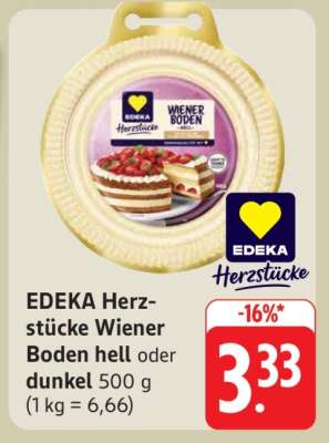 EDEKA Herzstücke Wiener Boden hell oder dunkel