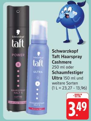 Schwarzkopf Taft Haarspray Cashmere oder Schaumfestiger Ultra