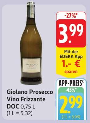 Giolano Prosecco Vino Frizzante DOC