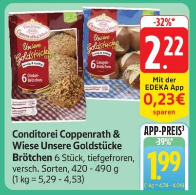 Conditorei Coppenrath & Wiese Unsere Goldstücke Brötchen