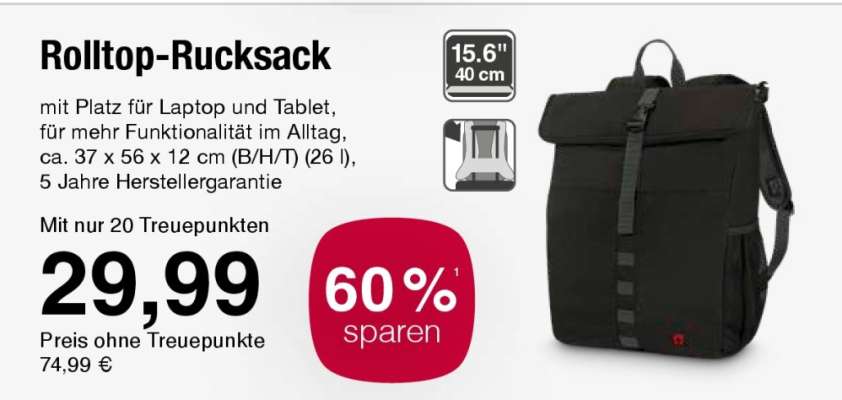 Rolltop-Rucksack