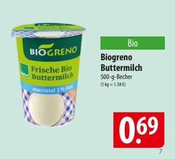 Biogreno Buttermilch