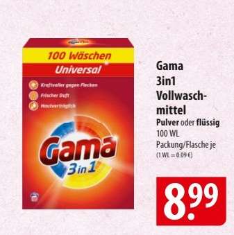 Gama 3in1 Vollwaschmittel