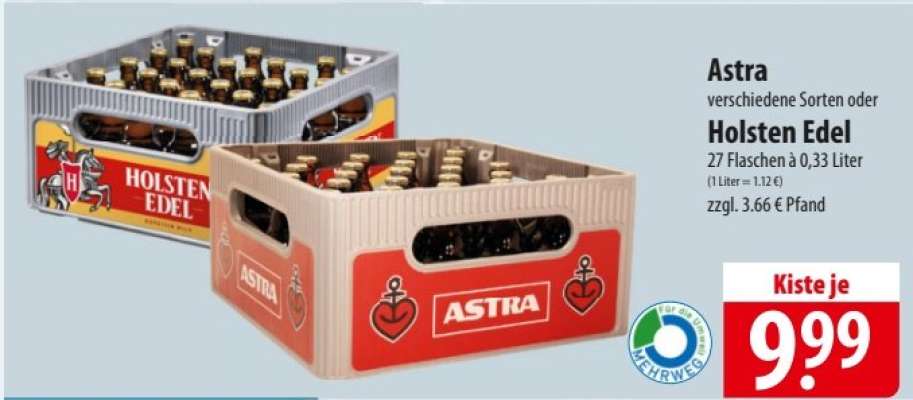 Astra oder Holsten Edel