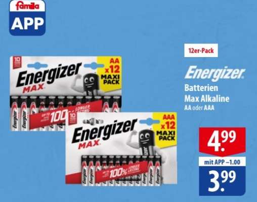 Energizer Batterien Max Alkaline