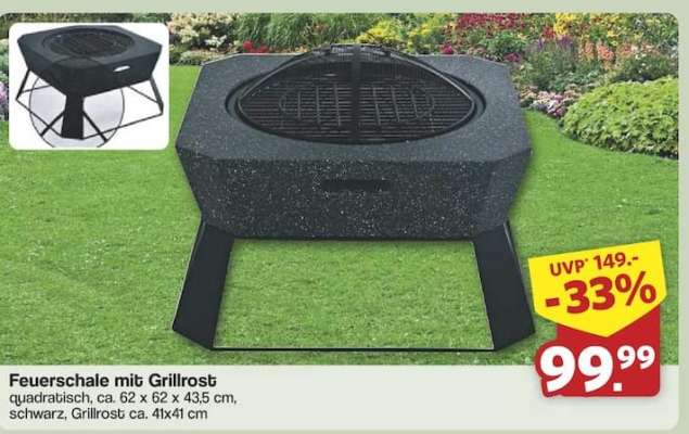 Feuerschale mit Grillrost