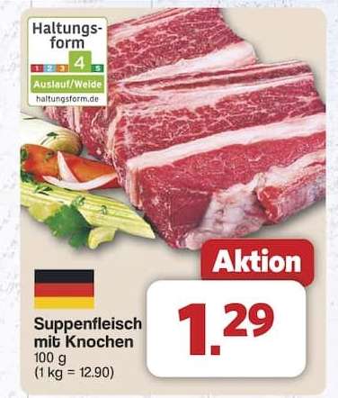 Suppenfleisch mit Knochen