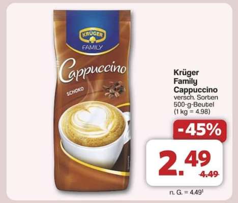 KRÜGER Family-Cappuccino