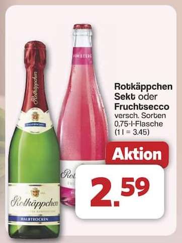 Rotkäppchen Sekt oder Fruchtsecco
