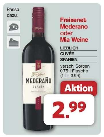 Freixenet Mederano oder Mia Weine