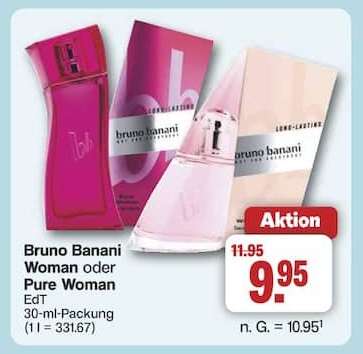 Bruno Banani Woman oder Pure Woman EdT