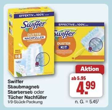 Swiffer Staubmagnet Starterset oder Tücher Nachfüller