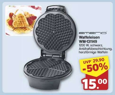 Emerio Waffeleisen WM-131149