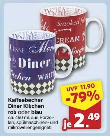 Kaffeebecher Diner Kitchen