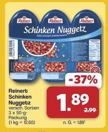 Reinert Schinken Nuggetz