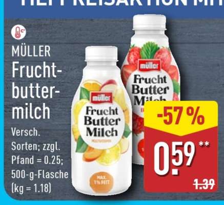Müller Fruchtbuttermilch