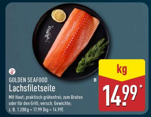 GOLDEN SEAFOOD Lachsfiletseite