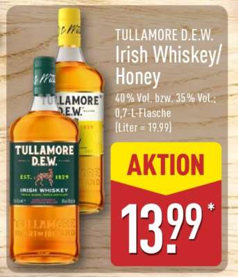 TULLAMORE D.E.W. Irish Whiskey/Honey