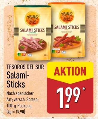 TESOROS DEL SUR Salami-Sticks