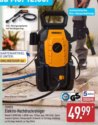 FERREX Elektro-Hochdruckreiniger