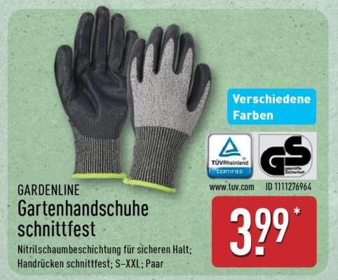 Gartenhandschuhe schnittfest